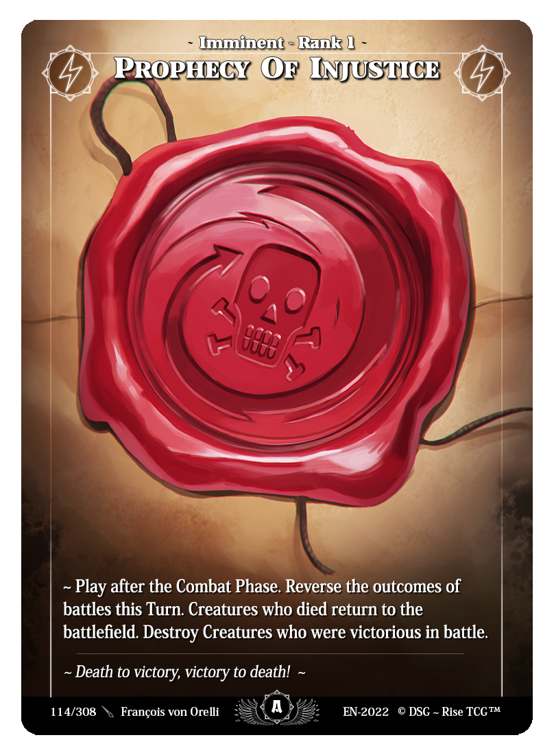 Prophecy Of Injustice