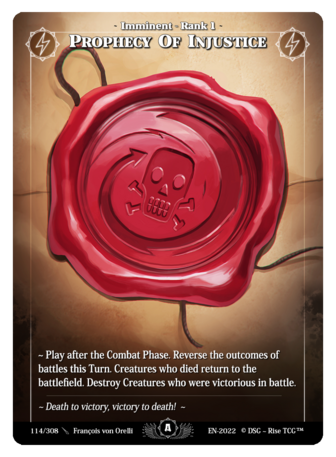 Prophecy Of Injustice