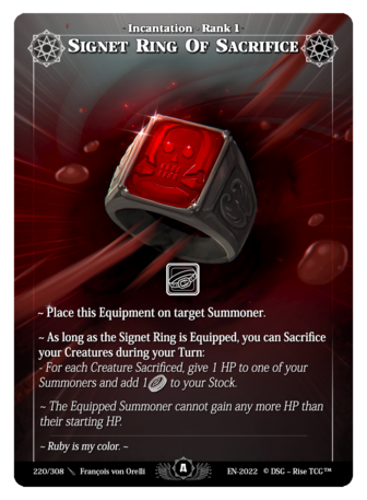 Signet Ring Of Sacrifice