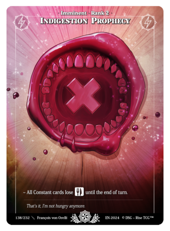 Indigestion Prophecy